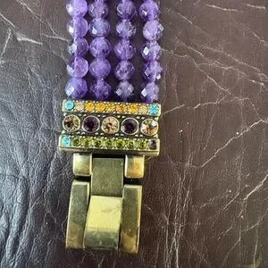 Heidi Daus | Accessories | Heidi Daus Purple Beaded Watch  display picture 1
